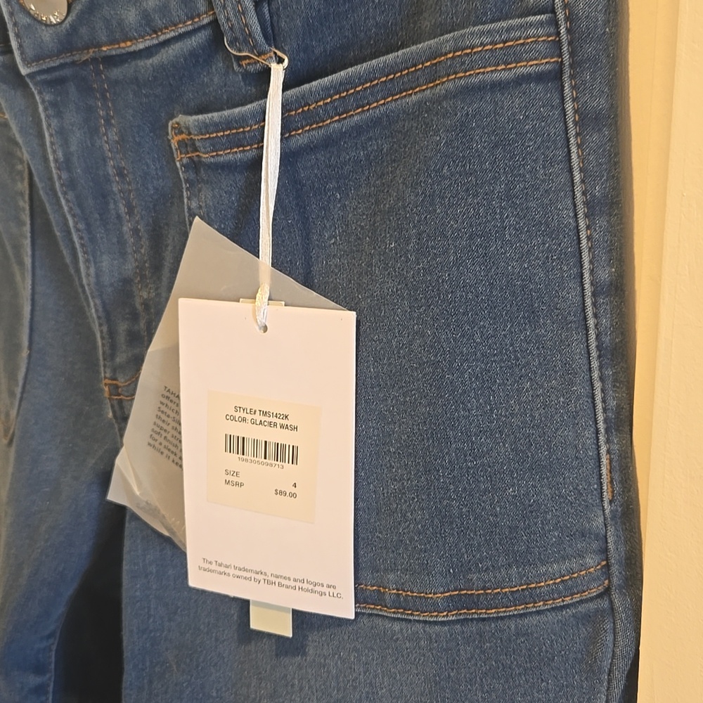 Tahari Women's Straight Leg Blue Jeans - Picture 5 of 14